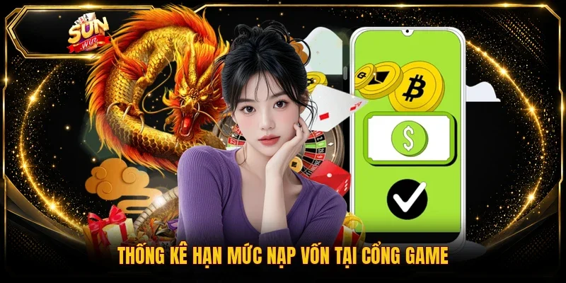 Thống kê hạn mức nạp vốn tại cổng game